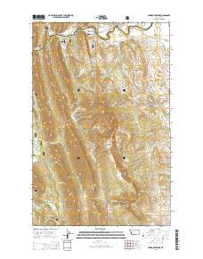 Sawtooth Ridge Montana Current topographic map, 1:24000 scale, 7.5 X 7.5 Minute, Year 2014