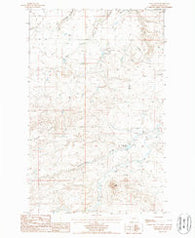 Sayer Butte Montana Historical topographic map, 1:24000 scale, 7.5 X 7.5 Minute, Year 1987