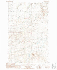 Sayer Butte Montana Historical topographic map, 1:24000 scale, 7.5 X 7.5 Minute, Year 1987