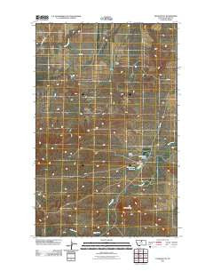 Sayer Butte Montana Historical topographic map, 1:24000 scale, 7.5 X 7.5 Minute, Year 2011