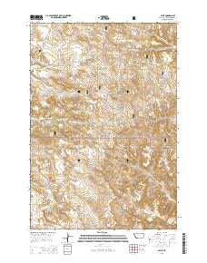 Sayle Montana Current topographic map, 1:24000 scale, 7.5 X 7.5 Minute, Year 2014