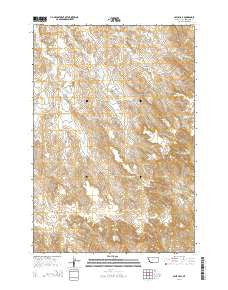 Sayle Hall Montana Current topographic map, 1:24000 scale, 7.5 X 7.5 Minute, Year 2014