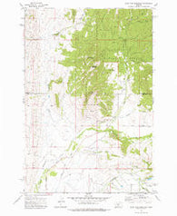 Scab Rock Mountain Montana Historical topographic map, 1:24000 scale, 7.5 X 7.5 Minute, Year 1972