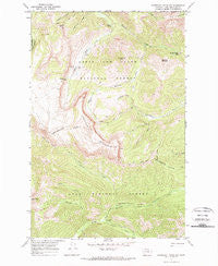 Scapegoat Mountain Montana Historical topographic map, 1:24000 scale, 7.5 X 7.5 Minute, Year 1970