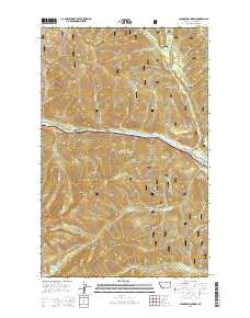 Scenery Mountain Montana Current topographic map, 1:24000 scale, 7.5 X 7.5 Minute, Year 2014