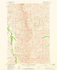 Schick Ranch Montana Historical topographic map, 1:24000 scale, 7.5 X 7.5 Minute, Year 1960