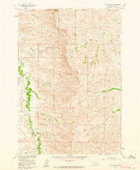 Schick Ranch Montana Historical topographic map, 1:24000 scale, 7.5 X 7.5 Minute, Year 1960