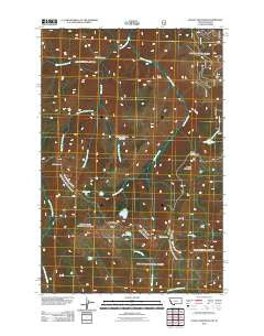 Schley Mountain Montana Historical topographic map, 1:24000 scale, 7.5 X 7.5 Minute, Year 2011