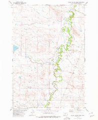 School Section Creek Montana Historical topographic map, 1:24000 scale, 7.5 X 7.5 Minute, Year 1980