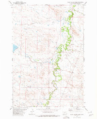 School Section Creek Montana Historical topographic map, 1:24000 scale, 7.5 X 7.5 Minute, Year 1980