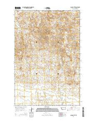 School Butte Montana Current topographic map, 1:24000 scale, 7.5 X 7.5 Minute, Year 2014