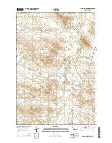 School Section Creek Montana Current topographic map, 1:24000 scale, 7.5 X 7.5 Minute, Year 2014