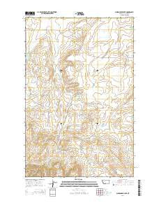 Schrammeck Lake Montana Current topographic map, 1:24000 scale, 7.5 X 7.5 Minute, Year 2014