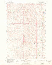 Schultz Coulee Montana Historical topographic map, 1:24000 scale, 7.5 X 7.5 Minute, Year 1968