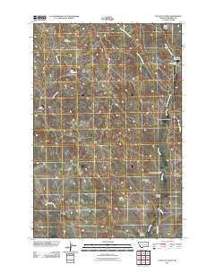 Schultz Coulee Montana Historical topographic map, 1:24000 scale, 7.5 X 7.5 Minute, Year 2011