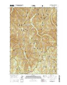 Schultz Saddle Montana Current topographic map, 1:24000 scale, 7.5 X 7.5 Minute, Year 2014