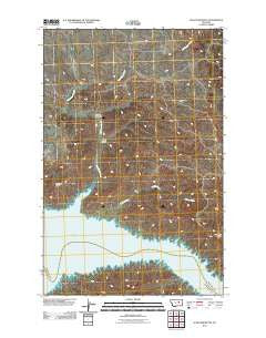 Schuyler Butte Montana Historical topographic map, 1:24000 scale, 7.5 X 7.5 Minute, Year 2011