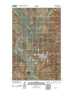 Scobey Montana Historical topographic map, 1:24000 scale, 7.5 X 7.5 Minute, Year 2011