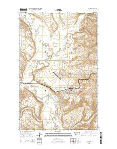 Scobey Montana Current topographic map, 1:24000 scale, 7.5 X 7.5 Minute, Year 2014