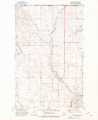 Scobey NW Montana Historical topographic map, 1:24000 scale, 7.5 X 7.5 Minute, Year 1973