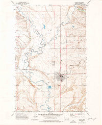 Scobey Montana Historical topographic map, 1:24000 scale, 7.5 X 7.5 Minute, Year 1973