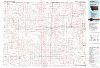 Scobey Montana Historical topographic map, 1:100000 scale, 30 X 60 Minute, Year 1983
