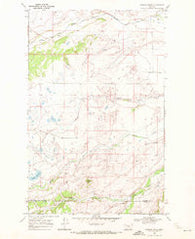 Scoffin Butte Montana Historical topographic map, 1:24000 scale, 7.5 X 7.5 Minute, Year 1968
