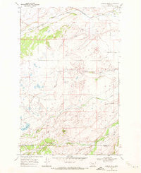 Scoffin Butte Montana Historical topographic map, 1:24000 scale, 7.5 X 7.5 Minute, Year 1968