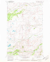 Scoffin Butte Montana Historical topographic map, 1:24000 scale, 7.5 X 7.5 Minute, Year 1968