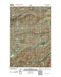 Scoffin Butte Montana Historical topographic map, 1:24000 scale, 7.5 X 7.5 Minute, Year 2011