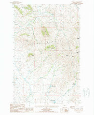 Scotty Butte Montana Historical topographic map, 1:24000 scale, 7.5 X 7.5 Minute, Year 1987