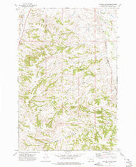 Scraper Coulee Montana Historical topographic map, 1:24000 scale, 7.5 X 7.5 Minute, Year 1972