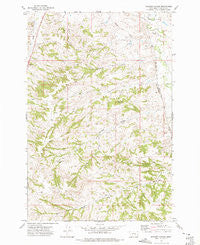 Scraper Coulee Montana Historical topographic map, 1:24000 scale, 7.5 X 7.5 Minute, Year 1972
