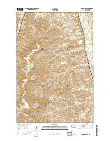 Scraper Coulee Montana Current topographic map, 1:24000 scale, 7.5 X 7.5 Minute, Year 2014