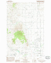 Scratchgravel Hills Montana Historical topographic map, 1:24000 scale, 7.5 X 7.5 Minute, Year 1985