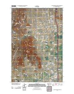 Scratchgravel Hills Montana Historical topographic map, 1:24000 scale, 7.5 X 7.5 Minute, Year 2011