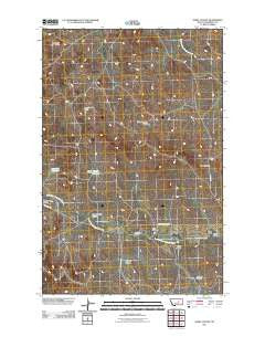 Searl Coulee Montana Historical topographic map, 1:24000 scale, 7.5 X 7.5 Minute, Year 2011