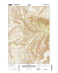 Section House Draw Montana Current topographic map, 1:24000 scale, 7.5 X 7.5 Minute, Year 2014