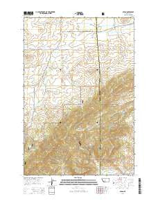 Sedan Montana Current topographic map, 1:24000 scale, 7.5 X 7.5 Minute, Year 2014