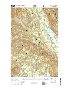 Seeley Lake West Montana Current topographic map, 1:24000 scale, 7.5 X 7.5 Minute, Year 2014