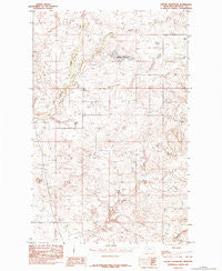 Seifort Reservoir Montana Historical topographic map, 1:24000 scale, 7.5 X 7.5 Minute, Year 1984