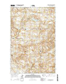 Seifort Reservoir Montana Current topographic map, 1:24000 scale, 7.5 X 7.5 Minute, Year 2014