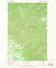 Seven Point Mountain Montana Historical topographic map, 1:24000 scale, 7.5 X 7.5 Minute, Year 1966