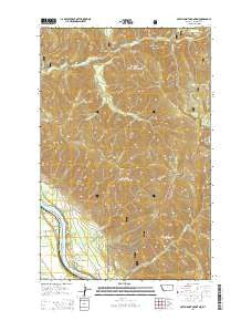 Seven Point Mountain Montana Current topographic map, 1:24000 scale, 7.5 X 7.5 Minute, Year 2014