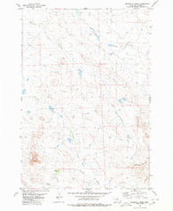 Sevenmile Creek Montana Historical topographic map, 1:24000 scale, 7.5 X 7.5 Minute, Year 1980