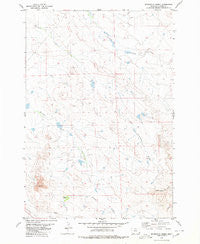 Sevenmile Creek Montana Historical topographic map, 1:24000 scale, 7.5 X 7.5 Minute, Year 1980