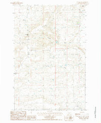 Sevenmile Hill Montana Historical topographic map, 1:24000 scale, 7.5 X 7.5 Minute, Year 1987