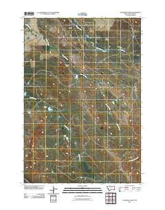 Sevenmile Creek Montana Historical topographic map, 1:24000 scale, 7.5 X 7.5 Minute, Year 2011