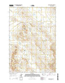 Sevenmile Creek Montana Current topographic map, 1:24000 scale, 7.5 X 7.5 Minute, Year 2014