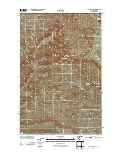 Sevenmile Hill Montana Historical topographic map, 1:24000 scale, 7.5 X 7.5 Minute, Year 2011
